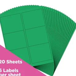 JAM Paper Adhesive Shipping Labels, 3.33
