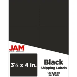 JAM Paper Adhesive Shipping Labels, 3.33