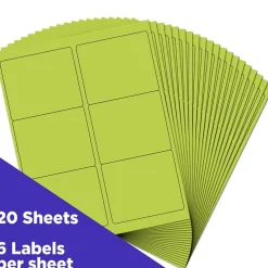 JAM Paper Adhesive Shipping Labels, 3.33