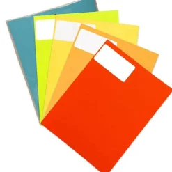 JAM Paper Assorted Bright Colors Shipping Address Labels, 5 Packs of 120