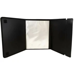 JAM Paper Black Easel Fold Booklet Style Display Book