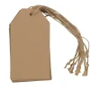 JAM Paper Brown Recycled Kraft Premium Gift Tags with Twine String, 10ct.