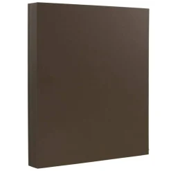 JAM Paper Chocolate Brown  8.5" x 11" Heavyweight Cardstock, 50ct.