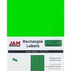 JAM Paper Circular Seal & Rectangular Mailing Address Label Combo Set
