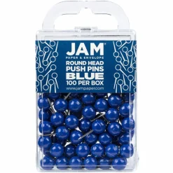 JAM Paper Colorful Round Push Pins, 100ct.