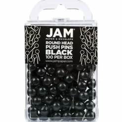 JAM Paper Colorful Round Push Pins, 100ct.