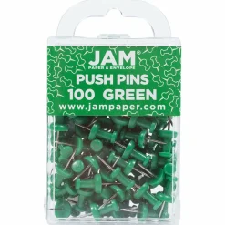 JAM Paper Colorful Standard Push Pins, 100ct.