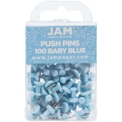 JAM Paper Colorful Standard Push Pins, 100ct.