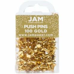 JAM Paper Colorful Standard Push Pins, 100ct.