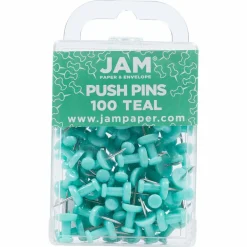 JAM Paper Colorful Standard Push Pins, 100ct.
