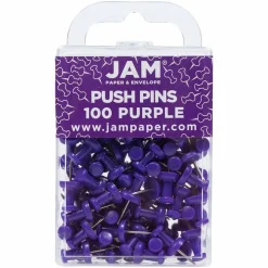 JAM Paper Colorful Standard Push Pins, 100ct.