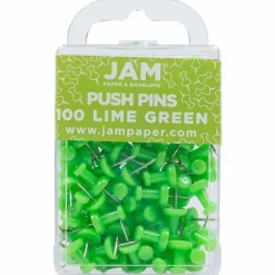JAM Paper Colorful Standard Push Pins, 100ct.
