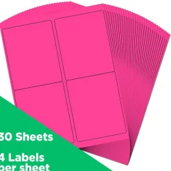 JAM Paper Extra Large Shipping Address Label Stickers