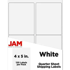 JAM Paper Extra Large Shipping Address Label Stickers
