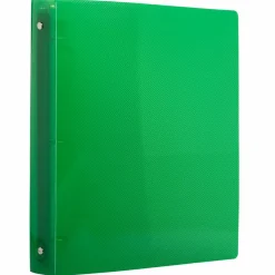 JAM Paper Glass Twill Plastic 3-Ring Binder
