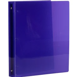 JAM Paper Glass Twill Plastic 3-Ring Binder