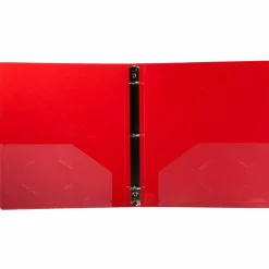 JAM Paper Glass Twill Plastic 3-Ring Binder