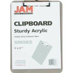 JAM Paper Letter Size Plastic Clipboard