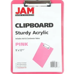 JAM Paper Letter Size Plastic Clipboard