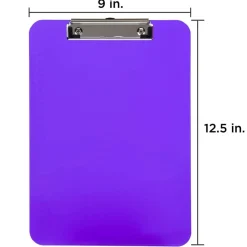 JAM Paper Letter Size Plastic Clipboard