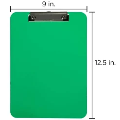 JAM Paper Letter Size Plastic Clipboard