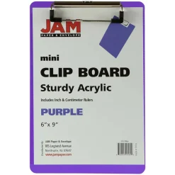 JAM Paper Mini Plastic Memo Clipboard