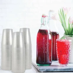 JAM Paper 12oz. Clear Plastic Party Cups, 200ct.
