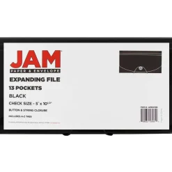 JAM Paper 13 Pocket Plastic Accordion Folder