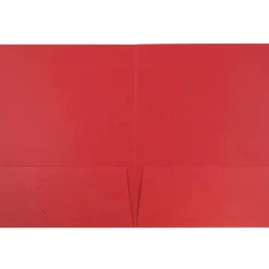 JAM Paper 2-Pocket Textured Linen Business Folders, 6ct.