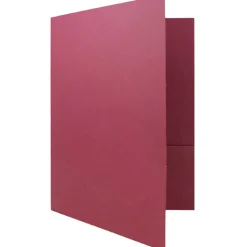 JAM Paper 2-Pocket Textured Linen Business Folders, 6ct.