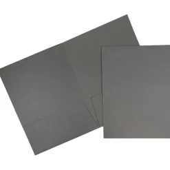 JAM Paper 2-Pocket Textured Linen Business Folders, 6ct.