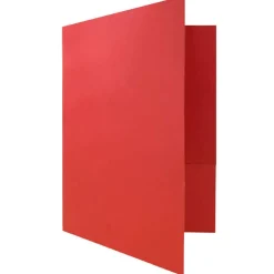 JAM Paper 2-Pocket Textured Linen Business Folders, 6ct.