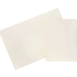 JAM Paper 2-Pocket Textured Linen Business Folders, 6ct.