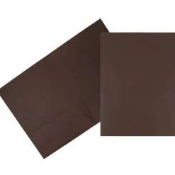 JAM Paper 2-Pocket Textured Linen Business Folders, 6ct.