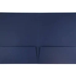 JAM Paper 2-Pocket Textured Linen Business Folders, 6ct.