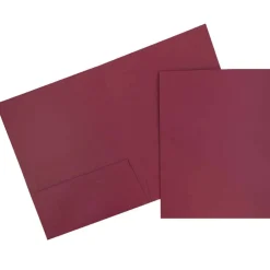 JAM Paper 2-Pocket Textured Linen Business Folders, 6ct.