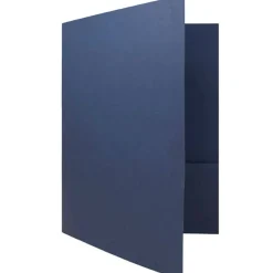 JAM Paper 2-Pocket Textured Linen Business Folders, 6ct.