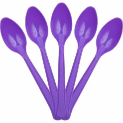 JAM Paper Premium Disposable Plastic Spoons, 48ct.