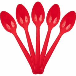JAM Paper Premium Disposable Plastic Spoons, 48ct.