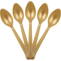 JAM Paper Premium Disposable Plastic Spoons, 48ct.