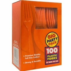 JAM Paper Premium Plastic Forks, 100ct.