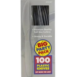 JAM Paper Premium Plastic Knives, 100ct.