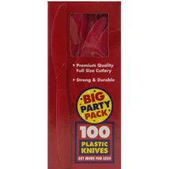 JAM Paper Premium Plastic Knives, 100ct.