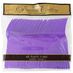 JAM Paper Premium Utensils Plastic Forks Party Pack, 48ct.