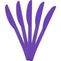 JAM Paper Premium Utensils Plastic Knives Party Pack, 48ct.
