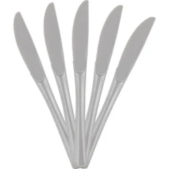 JAM Paper Premium Utensils Plastic Knives Party Pack, 48ct.
