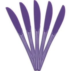 JAM Paper Premium Utensils Plastic Knives Party Pack, 48ct.