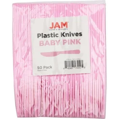 JAM Paper Premium Utensils Plastic Knives Party Pack, 48ct.