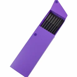 JAM Paper Sliding Pencil Case with Button Snap, 6ct.
