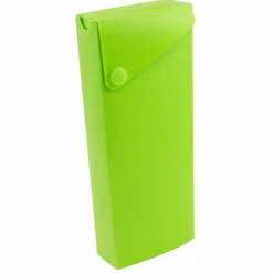 JAM Paper Sliding Pencil Case with Button Snap, 6ct.